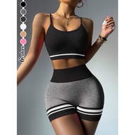 Good Ventilation Quick Dry Yoga Set Sports Pants Bra (Bra + Shorts) Shorts And Underwear Sold Separa