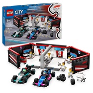 [BricksInBoots] LEGO City F1 Garage & Mercedes-AMG & Alpine Cars (60444)(678 Pieces)