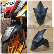 HONDA RS150 V1 V2 FENDER FRONT MUDGUARD CARBON MUDGUARD DEPAN WINNER 150 RS150 V1-V2