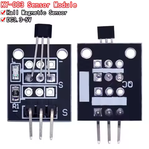 5pcs KY-003 A3144 Standard Hall Magnetic Sensor Module Works with Arduino Boards for Arduino