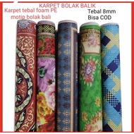Super jumbo reversible pe foam mat carpet, size 200cm x 180cm thick -+0.8cm