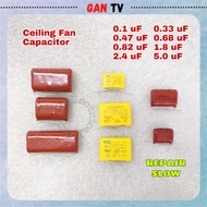 Ceiling Fan 0.1uF 0.33uF 0.47uF 0.68uF 0.82uF 1.8uF 2.4uF 5uF PCB BM Capacitor Condenser GANTV