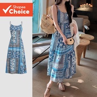 Women Boho Dress Lace Up Spring/summer Dress L142ED610