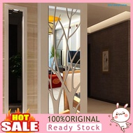 [Jia]  1 Set Tree Pattern Mirror Wall Stickers Smooth Surface Acrylic TV Background Wall Decal Sticker Home Decor