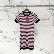 YDTM Guggi Summer Striped Embroidered Knitted Short - Slim Fit & Stylish