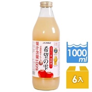 【青森農協】 希望之雫蘋果汁x1箱(1000mlx6瓶)
