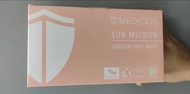 Medicos Lumi Series Sub Micron Surgical 4ply Face Mask (Ear Loop- Peach Crush For Adult) 50S