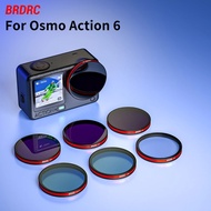BRDRC Lens Suitable for DJI Osmo Action 6 Camera, UV CPL ND16 Neutral Density Lens, Quick Disassembl