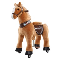 WondeRides Ride on Rocking Horse Toy Pony Cycle Plush Walking Animal Giddy up Pony Mechanical Riding