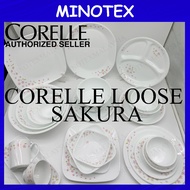 Corelle Loose Sakura (Dinner/Luncheon/Bread/Serving Plate/Noodle/Soup Bowl/ Mug) Pinggan Mangkuk Corelle Loose