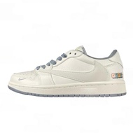 NIKE Gucci x Air Jordan 1 Low 3M米灰流波鞋