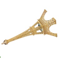 Metal Eiffel Tower Model Mini Eiffel Tower Figurine with Light Architectural Craft Ornament