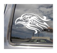 - Tribal Falcon Head - Bird Hawk Peregrine Gyrfalcon Kestrel Saker - Cars Trucks Moped Helmet Hard H