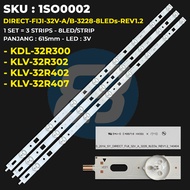 Backligh TV sony 32 Inch KDL-32R300 KLV-32R302 KLV-32R402 KLV-32R407 SY_DIRECT_FIJI_32V_A/B_3228_8LE