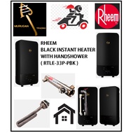 RHEEM BLACK INSTANT HEATER WITH RAINSHOWER AND HANDSHOWER ( RTLE-33P-PBK )FAST DELIVERY