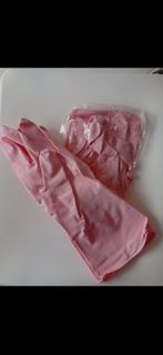 全新 2對 大碼  膠手套 家居清潔 浴室 廚房必備 避免傷害雙手 保持雙手嬌亂潤滑 全新 未用過