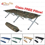 Portable Foldable Camping Bed Cot with Bag Camouflage Military Army Katil Lipat Askar Celoreng