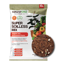 CHEAPEST BULK PURCHASE BEST SELLING NaturalGRO Super Soilless Mix Veggies and Ornamental Plants Potting Nutrient Rich Soil