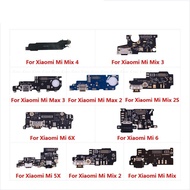 USB Charging Charger Dock Port Board With Microphone Mic Flex Cable For XiaoMi Mi 6 Mix 4 2S Max 3 2