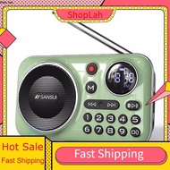 ShopLah SANSUI F21 Bluetooth Speakers Mini Wireless Portable FM Radio for the Elderly Multifunctiona