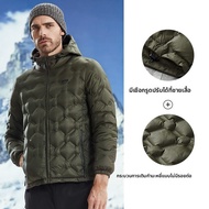 จี๊ป | แจ็คเก็ตขนเป็ดบางเฉียบสำหรับผู้ชาย Jeep Graphene Heat Retention Down Jacket หนา ป้องกันการหลุ