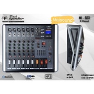 Power Mixer Black Spider Ml 603 Blackspider Ml603 Original 6 Channel