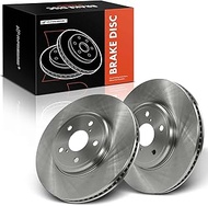 A-Premium Front Disc Brake Rotors Set Compatible with Lexus LS430 Base 2001-2006 4.3L 2-PC Set