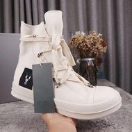 Rick High Street Canvas Shoes Men's Shoes Solid Owens Men's Sneakers