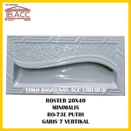 Roster / Lubang Angin Keramik Trisensa RO-6 / RO-6E Putih White 20x40
