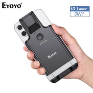 EYOYO 2D Back Clip Barcode Scanner 3in1 Via Bluetooth 2.4G USB Wired Work with Phone Portable 1D Bar