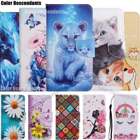 For Xiaomi Redmi 12C 13C A3 4G 10C Case on For Xiomi Redmi Note12 Note 12 Pro 5G Redmi12C Leather Ca
