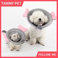 Lovely Pet Dog Cone Collar Round Comfy Dog Headgear Anti-Licking Anti-Scratch Pet Recovery Headwear 