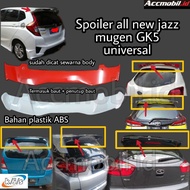 Spoiler honda jazz rs fit model mugen gen 3 hatchback Gk5 universal mugen