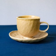 陶瓷 咖啡杯碟 茶杯碟 杯盤組 稻草 Espresso Cup and saucer