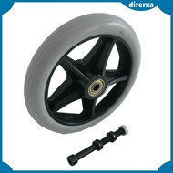 [direrxa] Heavy Duty 6" Wheelchair Replacement Front Wheel, Wear Resistant &amp; Smooth for Wheelchairs Parts