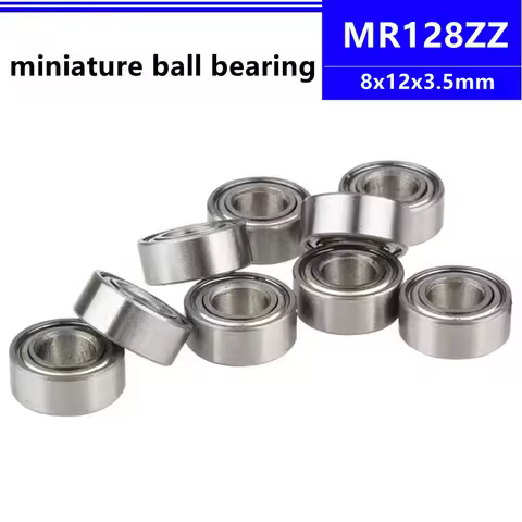 MR128ZZ 8*12*3. 5mm miniature ball bearing MR128 -2Z 8x12x3.5 mm MR128 MR128Z deep groove ball beari