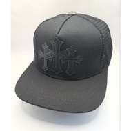 [SG Local Seller] Ready Stock! Chrome Hearts All Black SnapBack Cap Hat