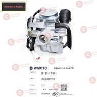 CARBURETOR ASSY - WMOTO - ES 125 - P/NO. ES125-12.04 (ORIGINAL WMOTO & NK)