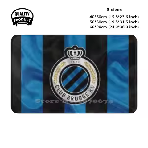 Club Brugge Soft Cushion Home Carpet Door Mat Car Rug Match Goalkeeper Soccer Field Players Football