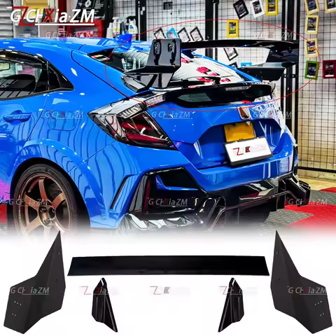 For Honda 10th Civic FK4 FK7 FK8 TypR 5-Door Hatchback 2016-2021 Rear Spoiler MUGEN Style Trunk Lid 