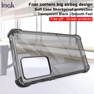 Imak OnePlus 9RT 5G Shockproof Clear 1+ 9rt 5G Soft TPU Case Transparent Silicone Back Cover Screen 