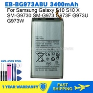 For Samsung Galaxy S10 S10 X SM-G9730 SM-G973 G973F G973U G973W EB-BG973ABU 3400mAh Phone Battery