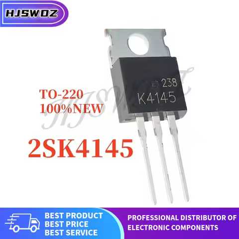 10PCS K4145 2SK4145 TO-220 MOSFET N-Channel for Audio Amplifier Switching Power Supply Brand New In 