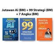 1 Set Buku Amirul Mu'min (3 buku) - Jutawan AI + 99 Strategi Pemasaran + Rahsia Jualan Tujuh Angka
