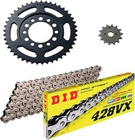 D.I.D DY-01S YAMAHA TW225E 02-07 F15 F/R Sprocket 3-Piece Replacement Kit