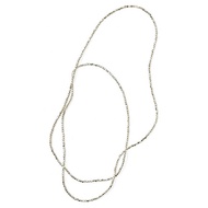 Free Shipping】fog linen work Silver Beaded Necklace (L)IHC318L-S 【Free Shipping to Hokkaido】 【Free