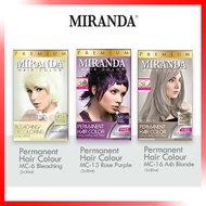 Miranda Rose Purple + Ash Blonde + Bleaching 30ml BPOM Cat Rambut Pewarna Rambut Permanen Cat Rambut