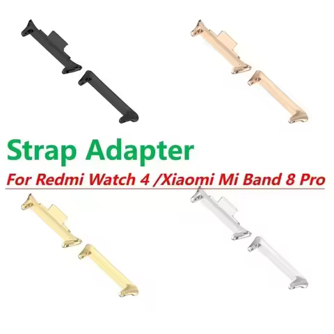 1pair Adapter For Redmi Watch 4 5 Watchband Strap Connector Bracelet Mi Band 8 9 Pro 316L Stainless 