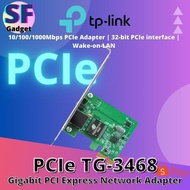 TP-Link TG-3468 PCIe Card 10/100/1000Mbps PCIe Adapter | 32-bit PCIe interface | Wake-on-LAN