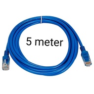 UTP Lan Cable Cat5e 5M สายแลน สำเร็จรูปพร้อมใช้งาน ยาว5เมตร(BLUE)